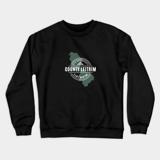 County Leitrim Map Crewneck Sweatshirt by TrueCelt